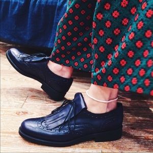 BOEMOS | Women’s Leather Oxford Shoes - Black